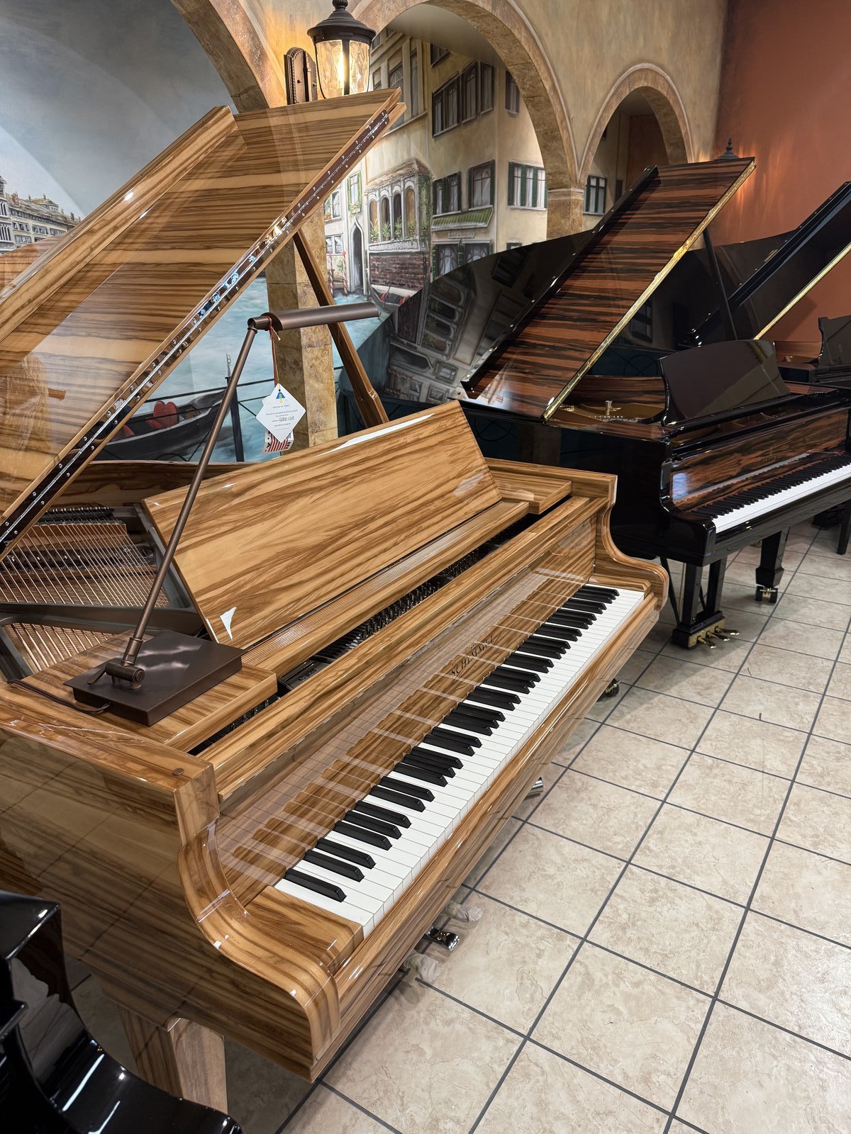 Grand piano showroom